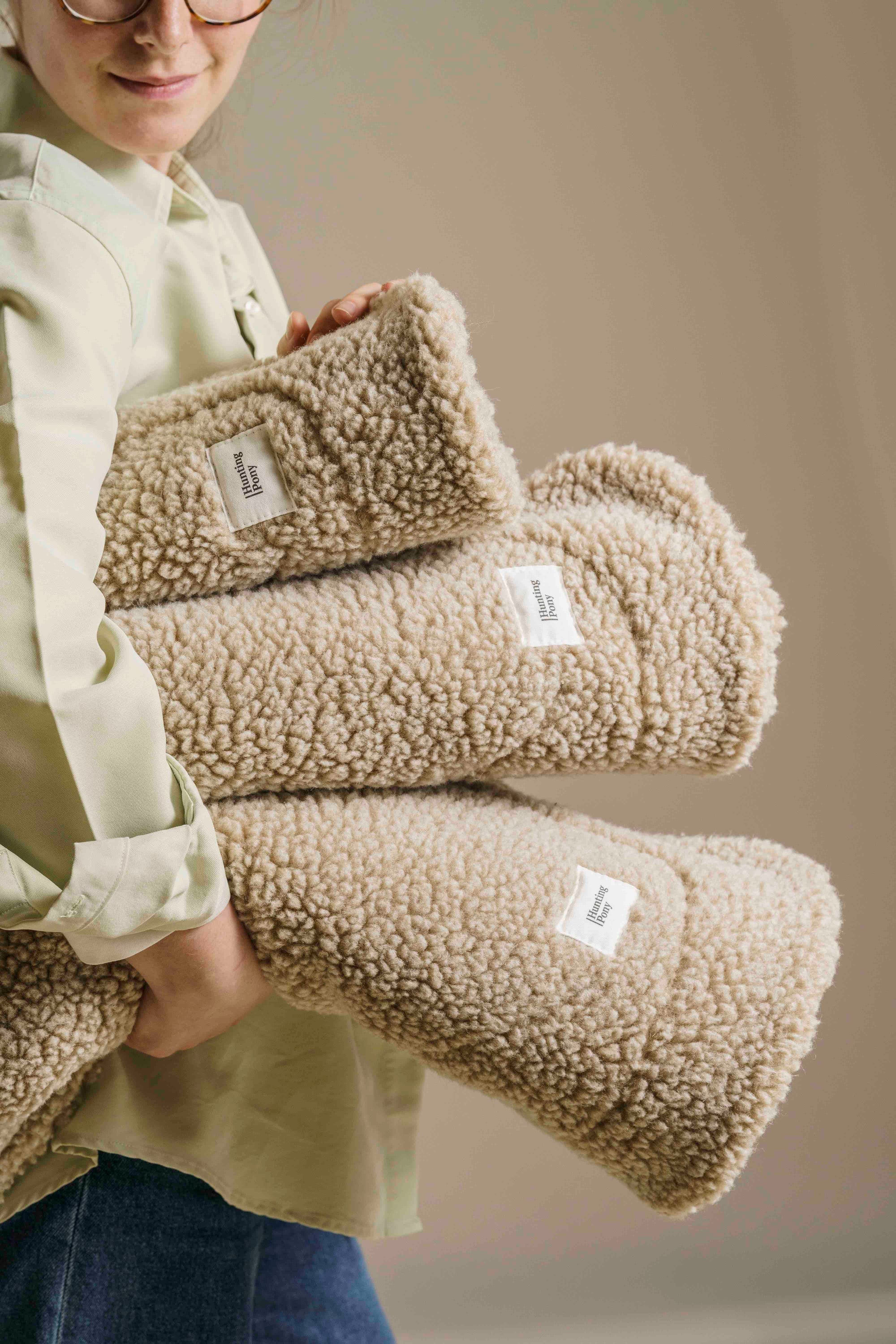 Dog blanket Sleepy-Pony beige