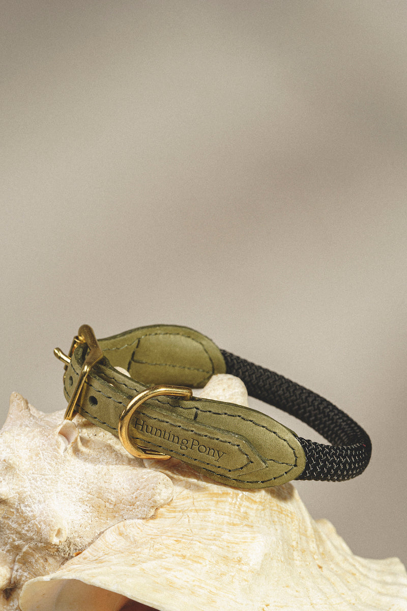 Dog collar Pony makarony Green