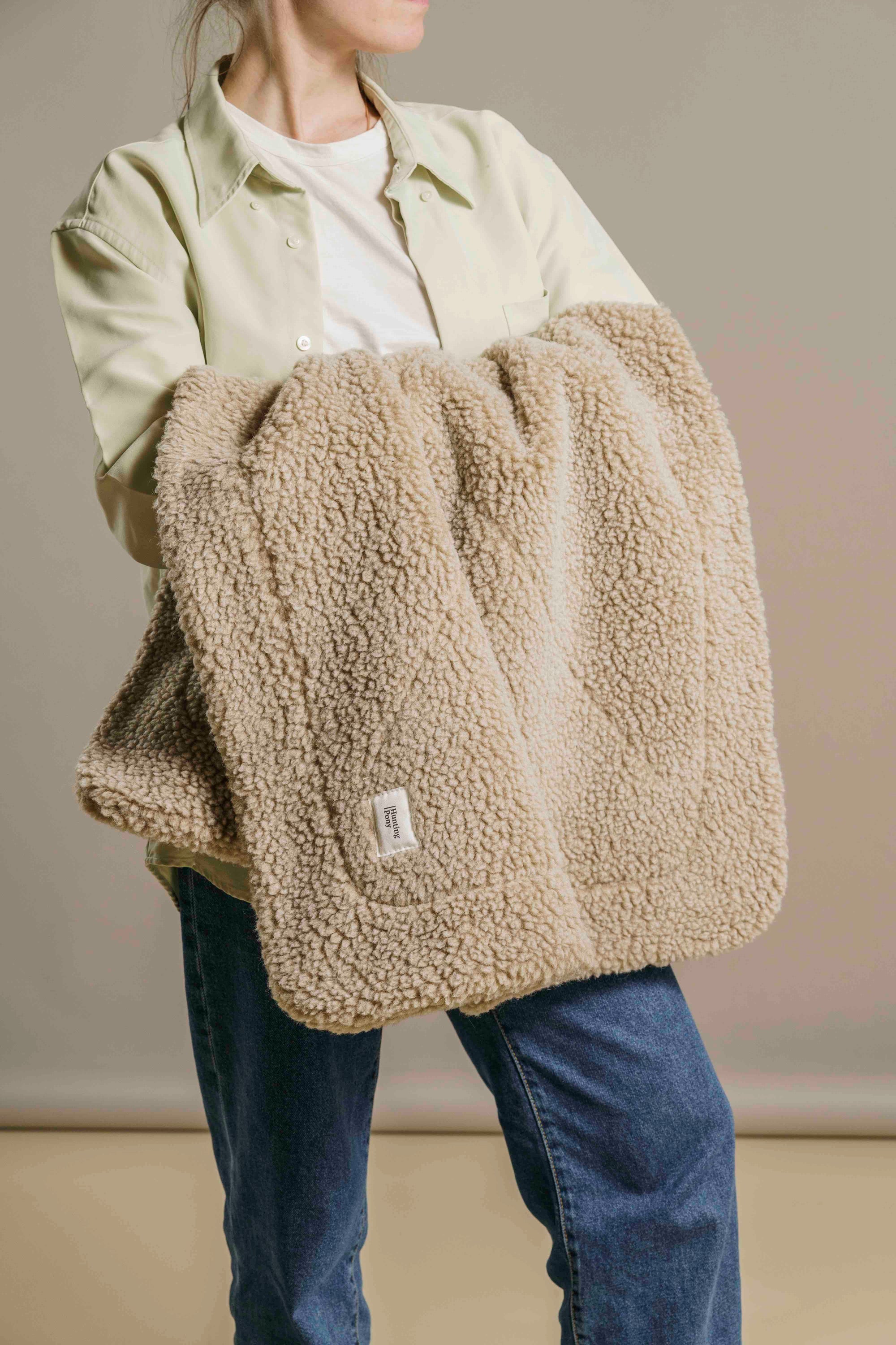 Dog blanket Sleepy-Pony beige
