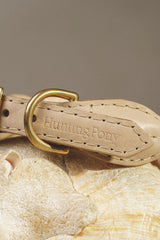 Dog collar country Pony Beige, synthetic rope