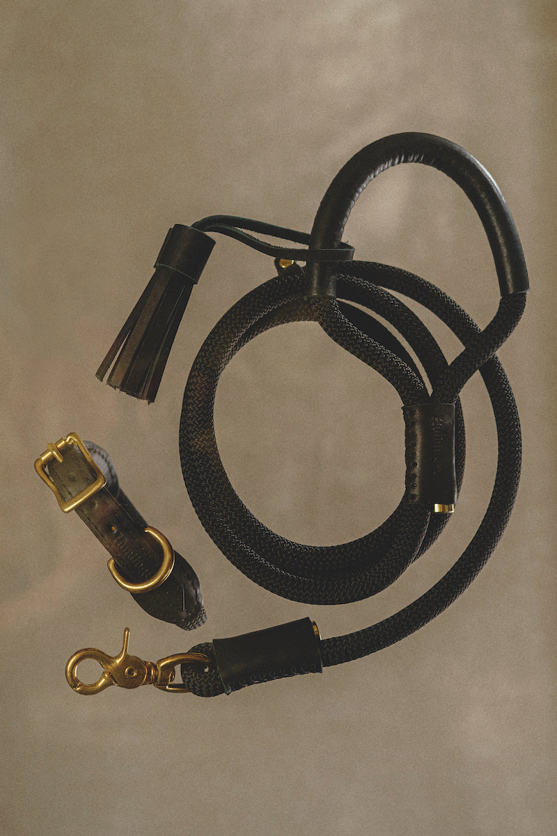 Dog leash Pony makarony Black