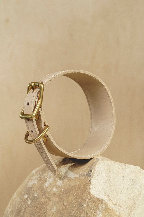 Dog collar Herring Beige