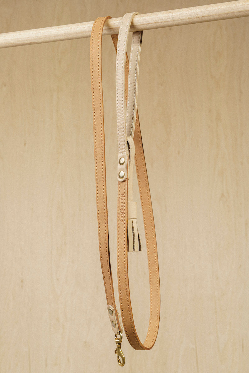 Walk kit: Walkony leash + harness beige-ginger