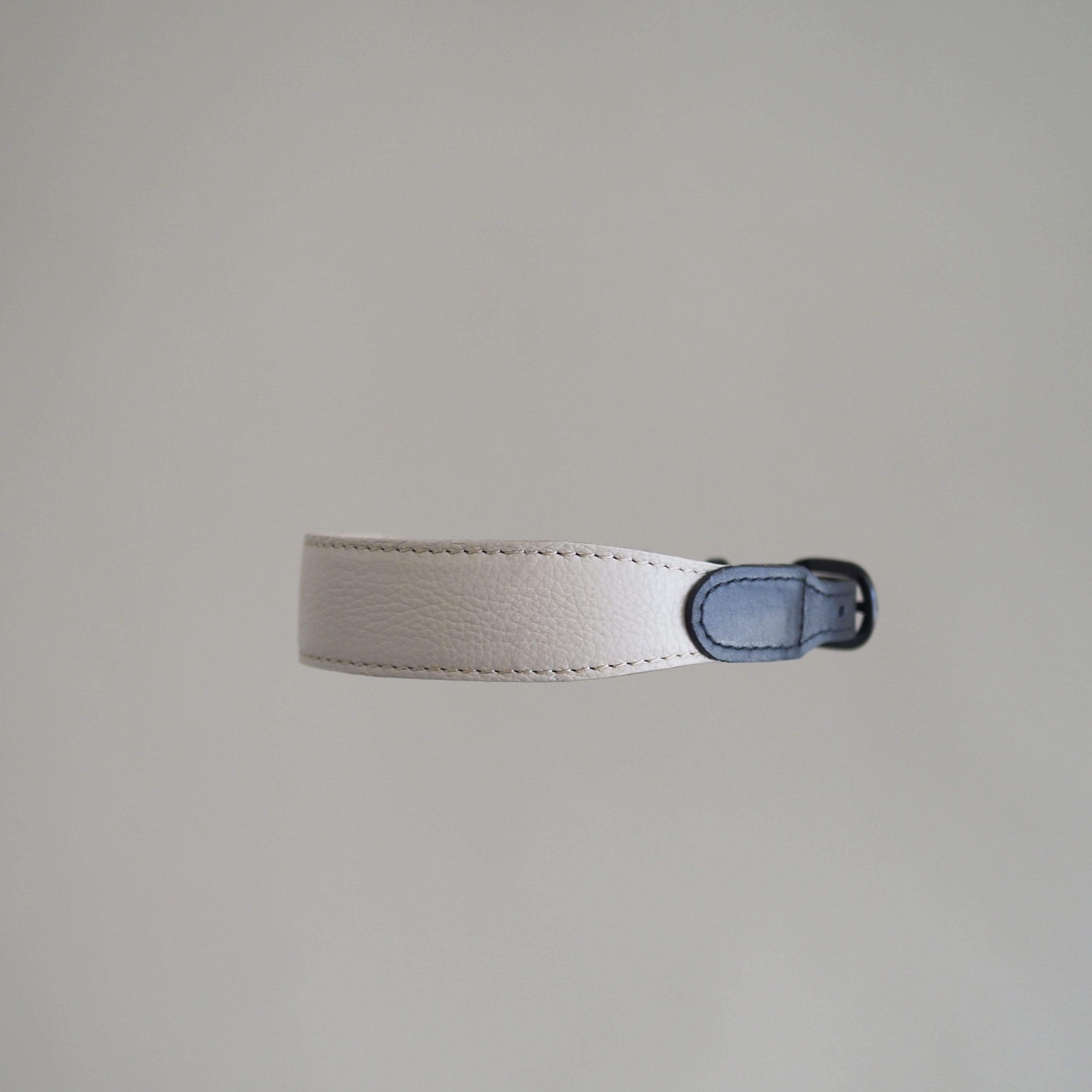 Dog collar Pony knotony beige&black